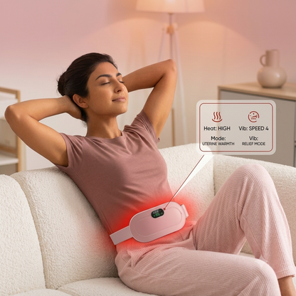 Period Cramp Relief Massager with Heating Pad