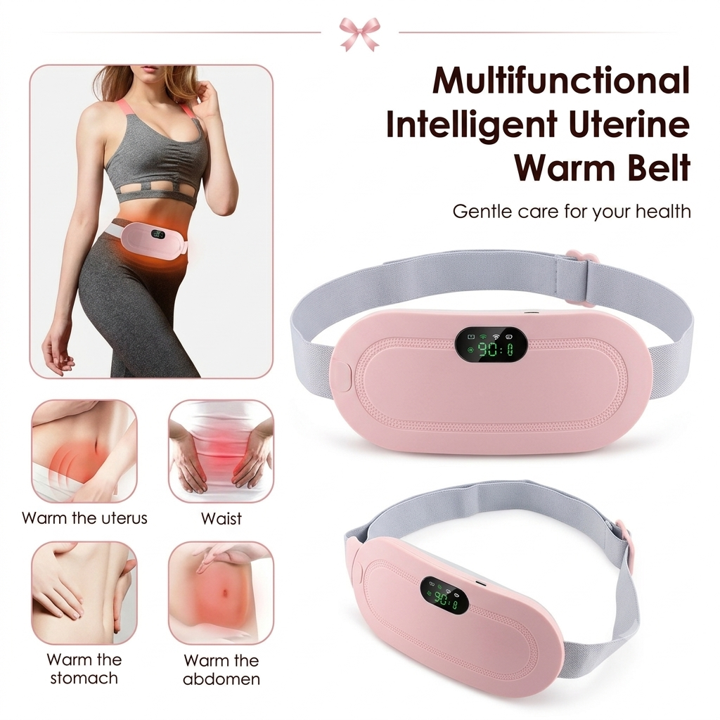 Period Cramp Relief Massager with Heating Pad