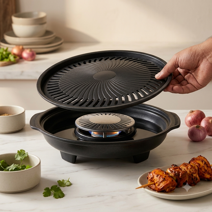 Smokeless Indoor Tandoor Gas Grill