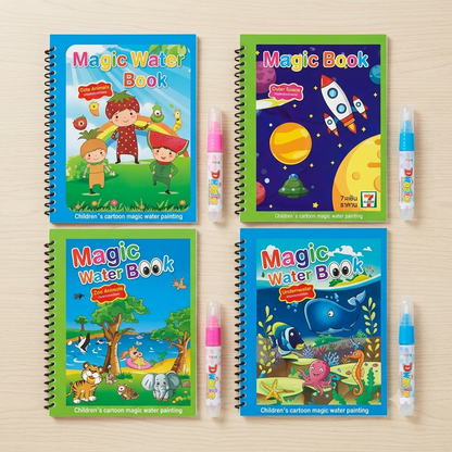 Magic Water Reusable Coloring Book
