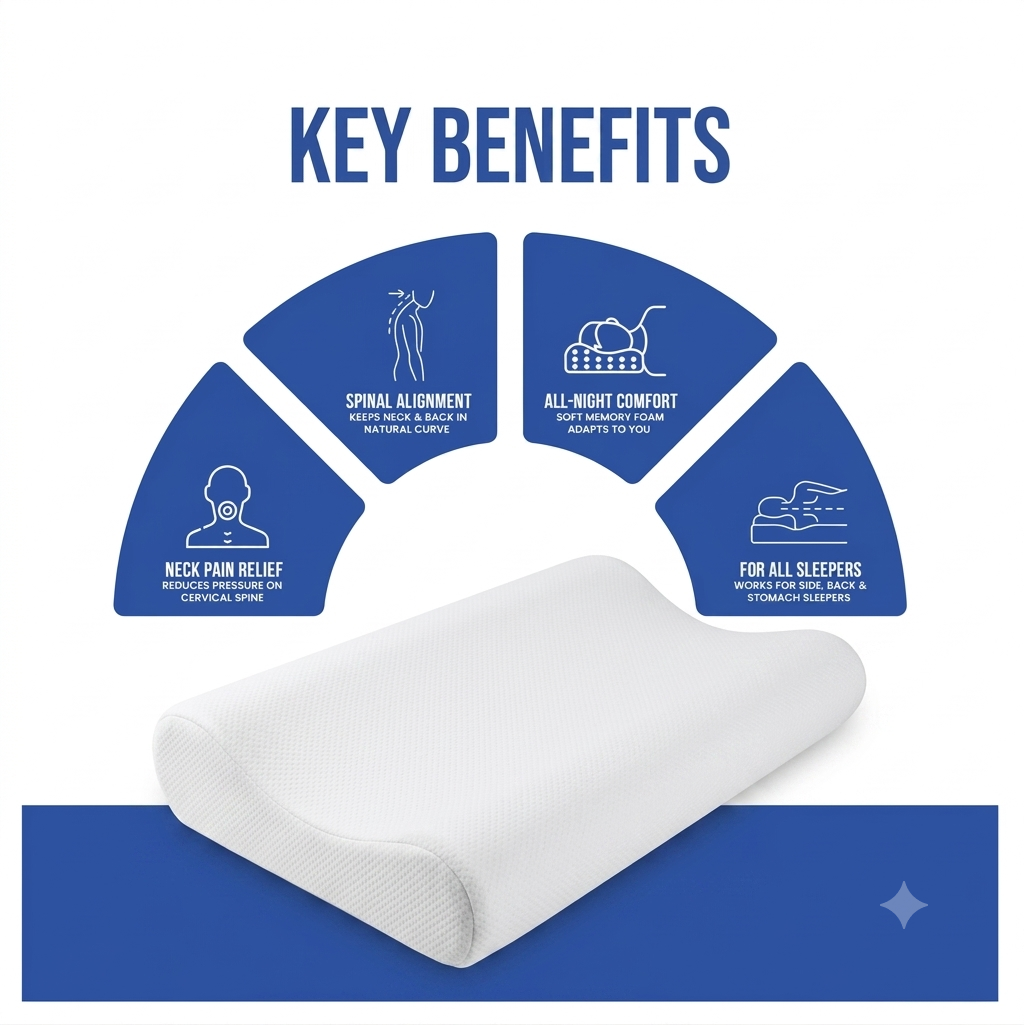 Spine Care Memory Foam Pillow
