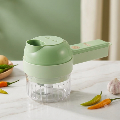 4 in 1 Portable Electric Vegetable Cutter Set