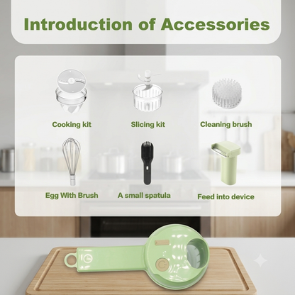 4 in 1 Portable Electric Vegetable Cutter Set