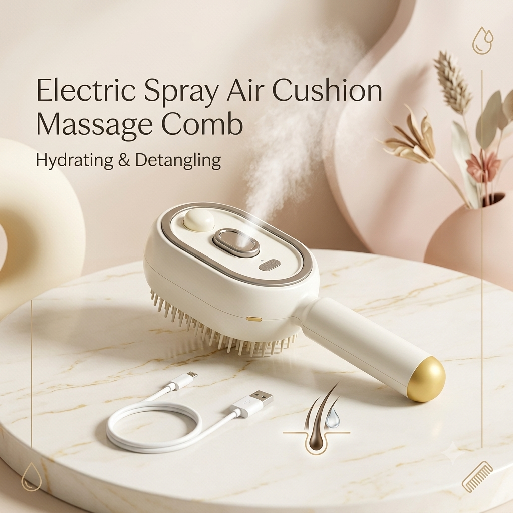 5 in 1 Cushion Massage Hair Brush