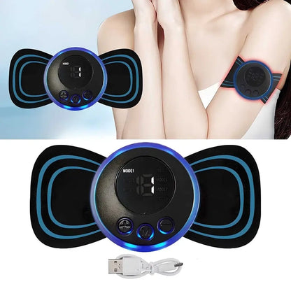 Rechargeable Portable Mini Therapy Massager - Deep Tissue Pain Relief for Neck, Back, Shoulders & Legs.